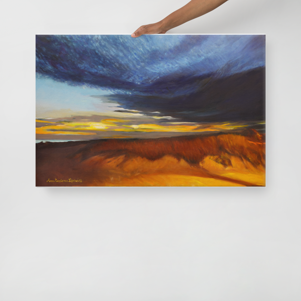 Sand Dunes at Sunset - Canvas Print