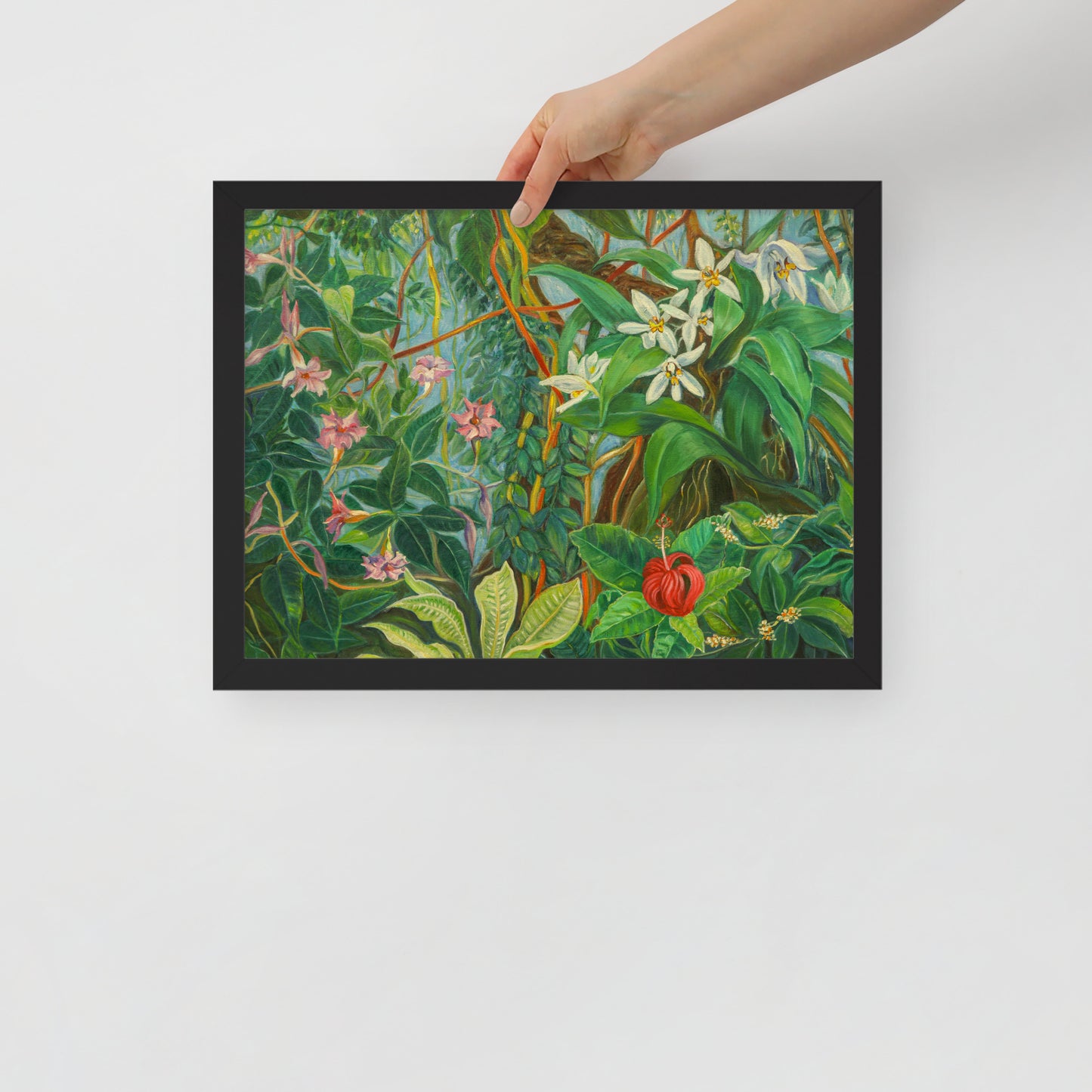 Tropical Bloom - Framed Matte Paper Poster