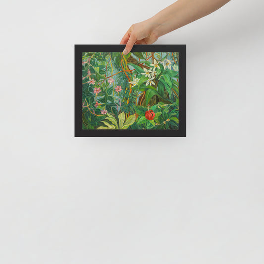 Tropical Bloom - Framed Matte Paper Poster