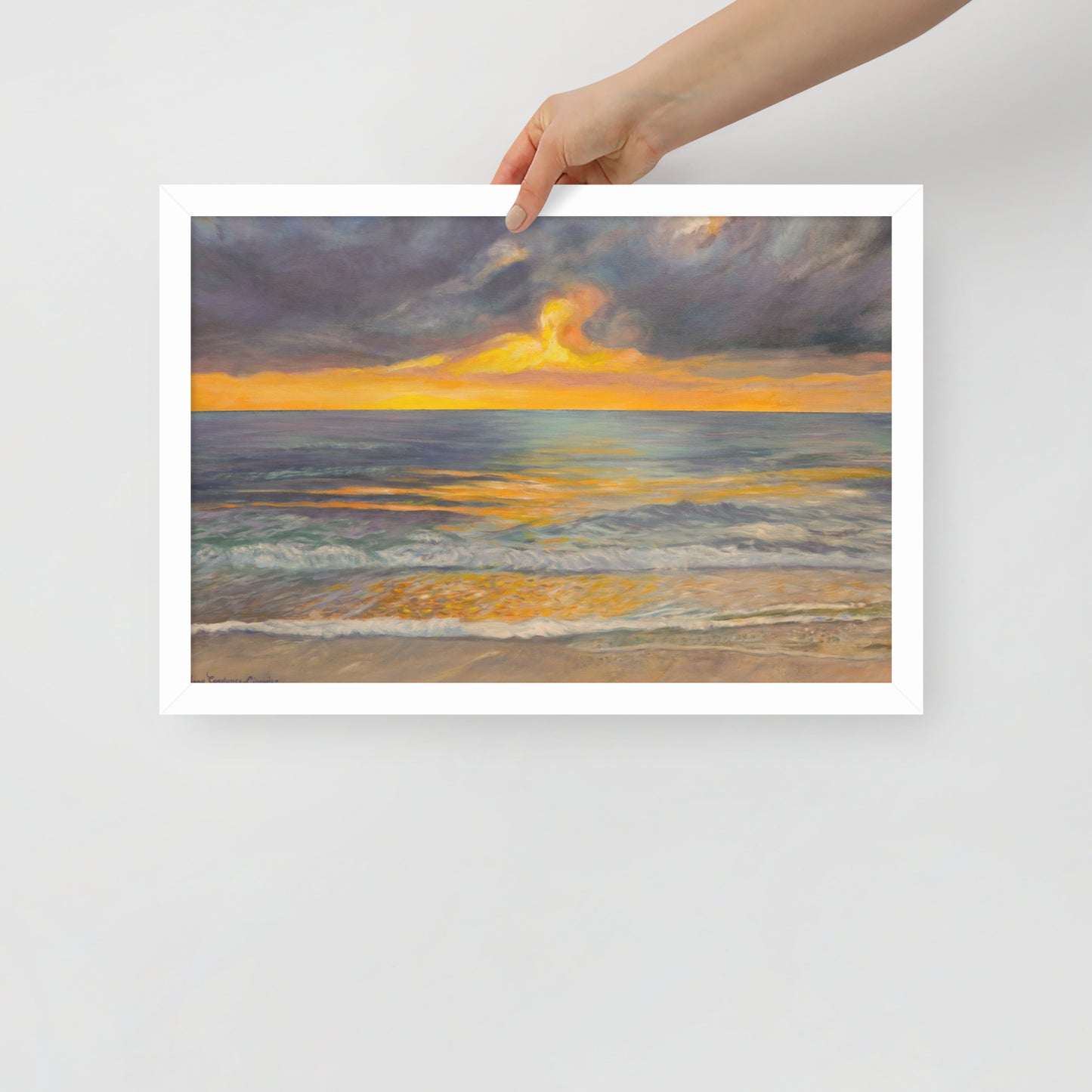 Sunset in Clearwater - Framed Matte Paper Poster