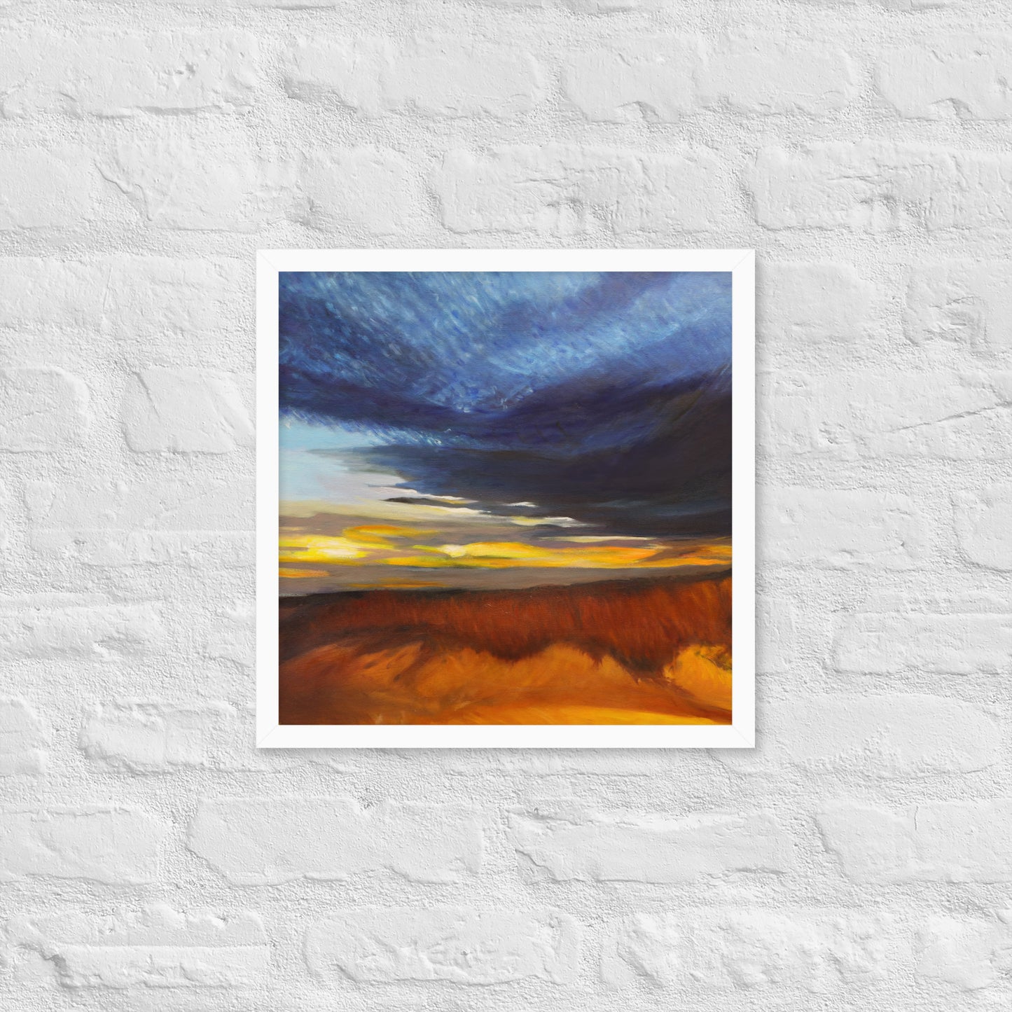 Sand Dunes at Sunset - Framed Matte Paper Poster