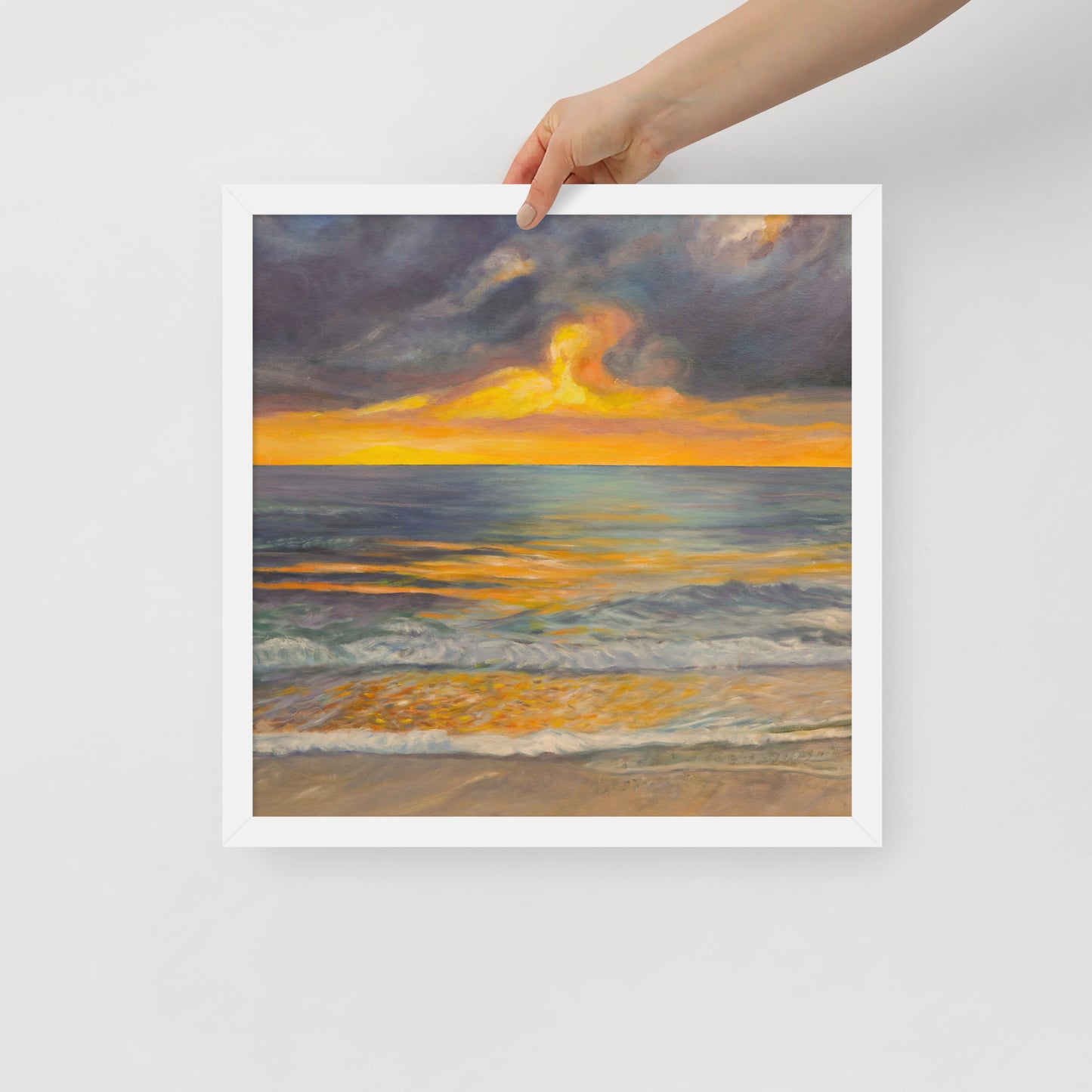 Sunset in Clearwater - Framed Matte Paper Poster
